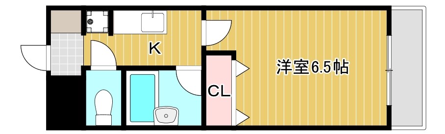 ヴィラ・パープル   401号室 間取り