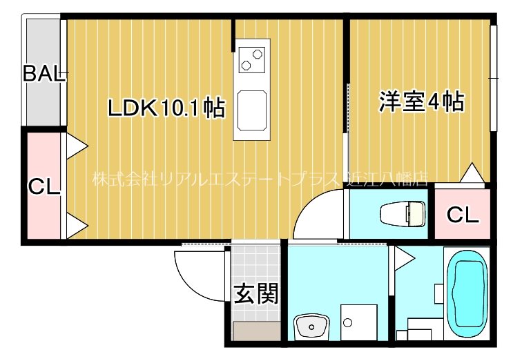 Paradisco 104号室 間取り
