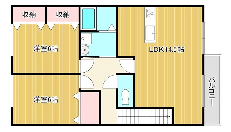 アンティーブ 203号室 間取り