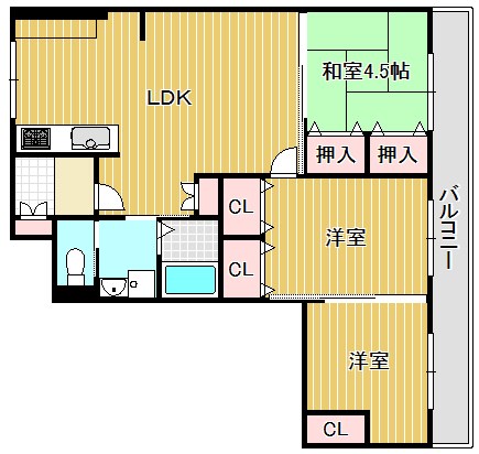 ファミール守山 101号室 間取り