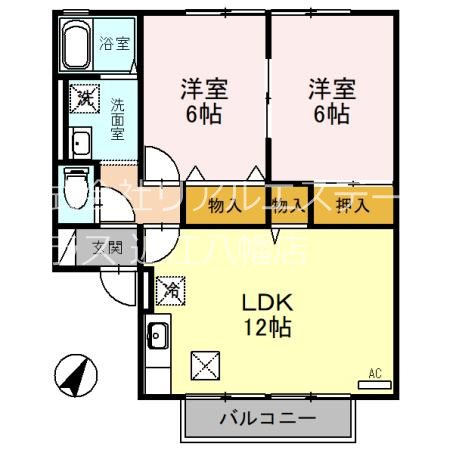 ウエストヴィレッジ 101号室 間取り