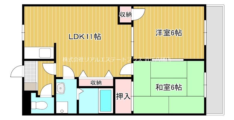 プロニティ桜宮 302号室 間取り