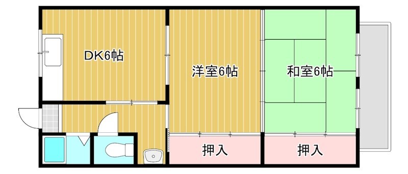 第一深尾マンション 101号室 間取り