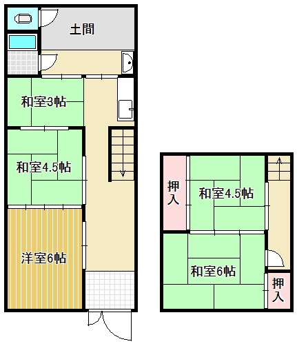 衣川3丁目貸家 間取り