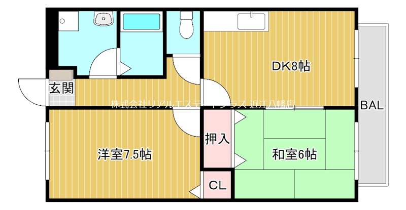 グランピスタ 305号室 間取り