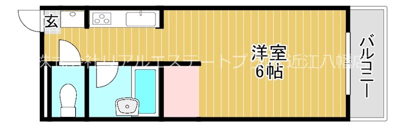 マンションオーク 206号室 間取り