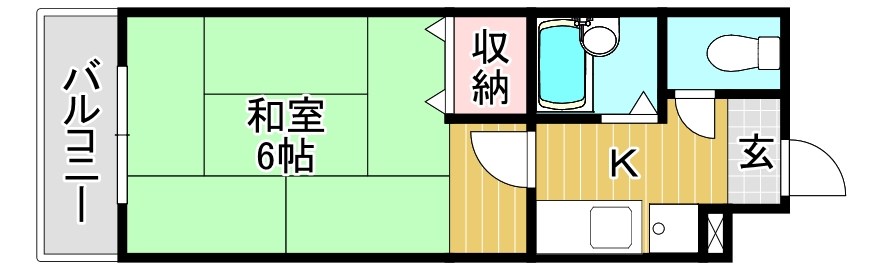 グリーンコート  510号室 間取り