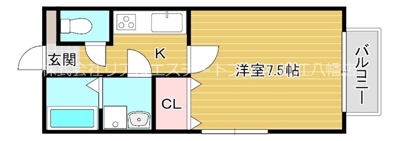 クラスカオータニ 201号室 間取り