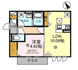 ヴェルクレール 105号室 間取り