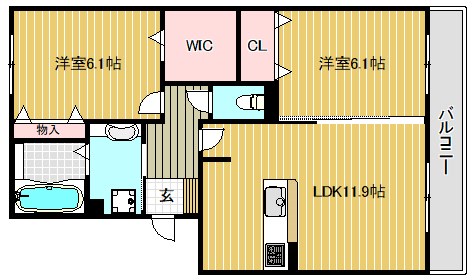 セジュールクオン  間取り