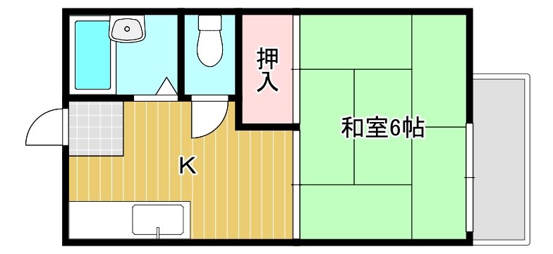 スカイハイツⅡ  間取り
