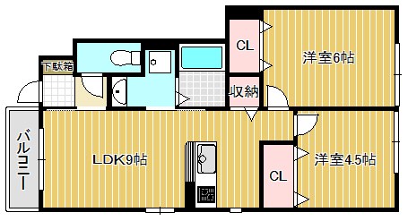 メゾン　セーブル 101号室 間取り