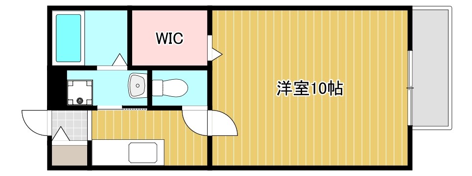 グリーチネ Ｂ101号室 間取り