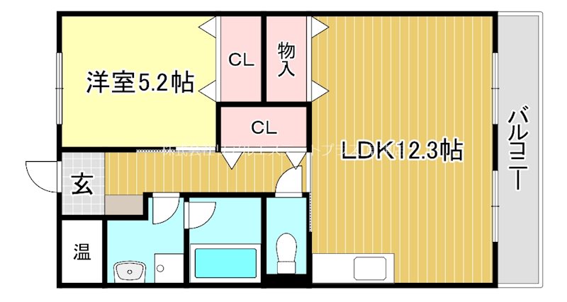 リベルティキタガワ 211号室 間取り