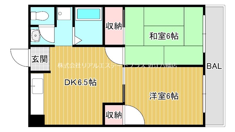 LakiaMaison野洲 601号室 間取り