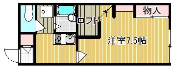 エトワール 204号室 間取り