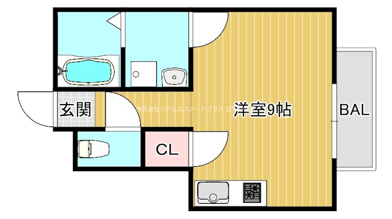 鷹飼マンション 201号室 間取り