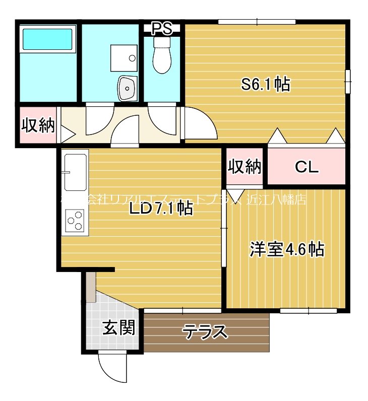 メゾンフローラ 101号室 間取り