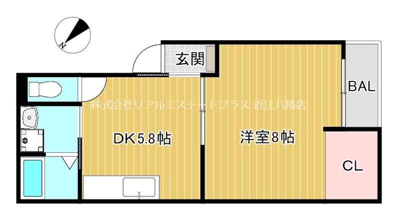 サニーココ 205号室 間取り
