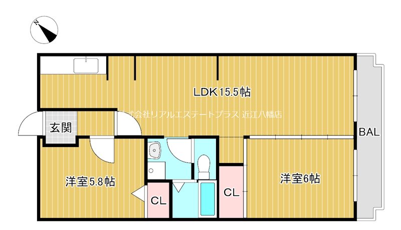 リヴェールJUN　 Ⅱ　403号室 間取り