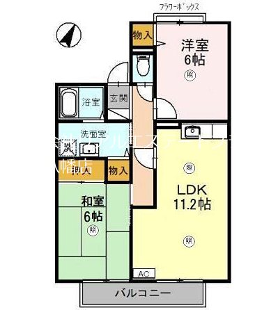 セリティー 201号室 間取り