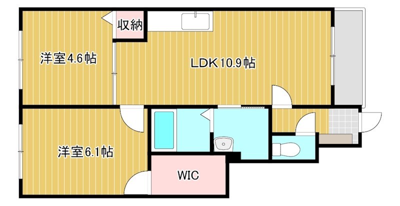 ラヴィーズ 102号室 間取り