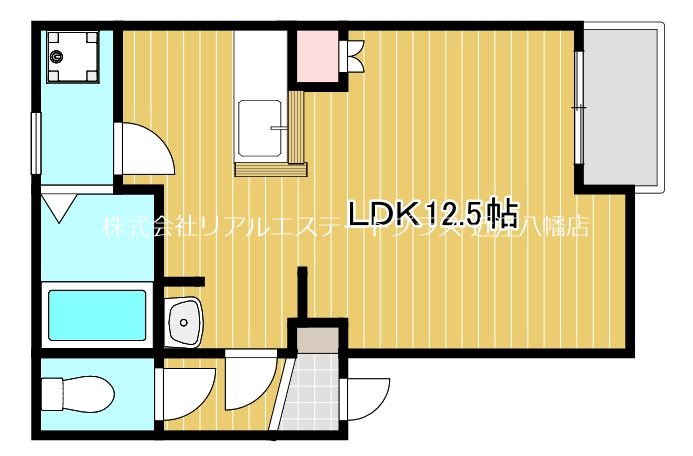 ESハイツ弐番館（エスハイツ） 102号室 間取り