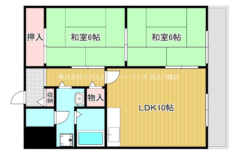 タイハイツ桜宮 831号室 間取り