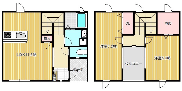 アゼリアスクエア12　【ペットなし】 間取り