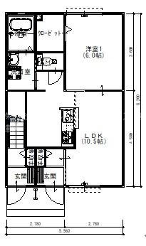 サンガーデン一橋 Ｃ101号室 間取り