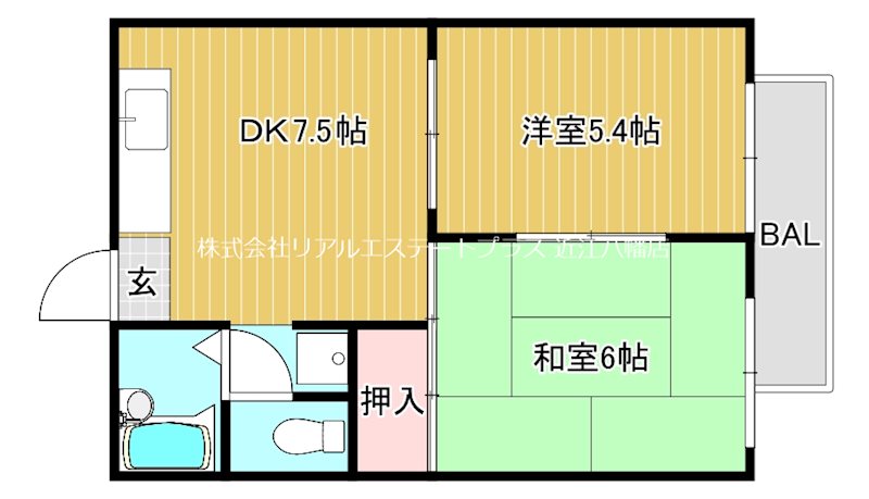 ロワール 106号室 間取り