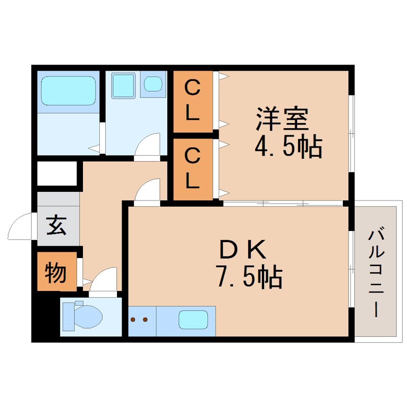 セジュールＨ・Ａ 105号室 間取り