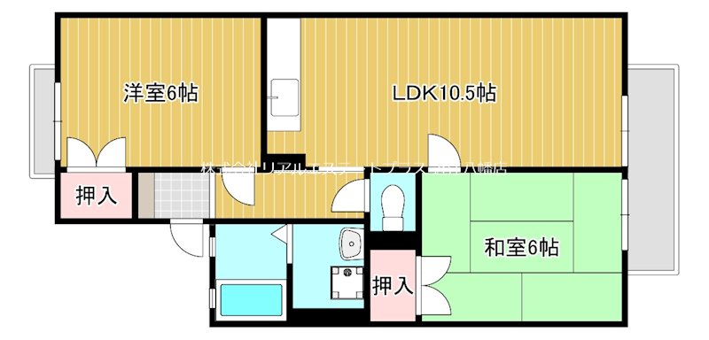 アイビハイツD棟  302号室 間取り