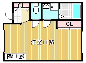 セルフィーユ守山 203号室 間取り