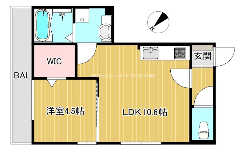 シャルール 101号室 間取り