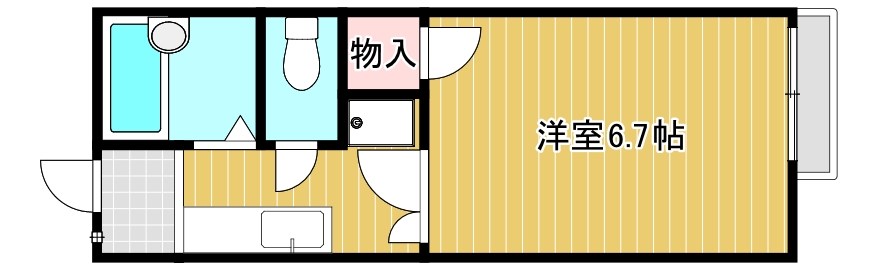 ヌーベルハウス3.4 413号室 間取り