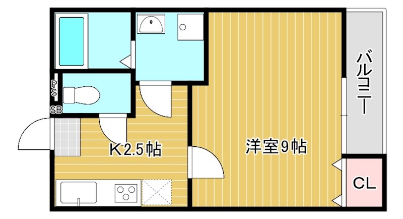 グランシャリオ5番館 102号室 間取り