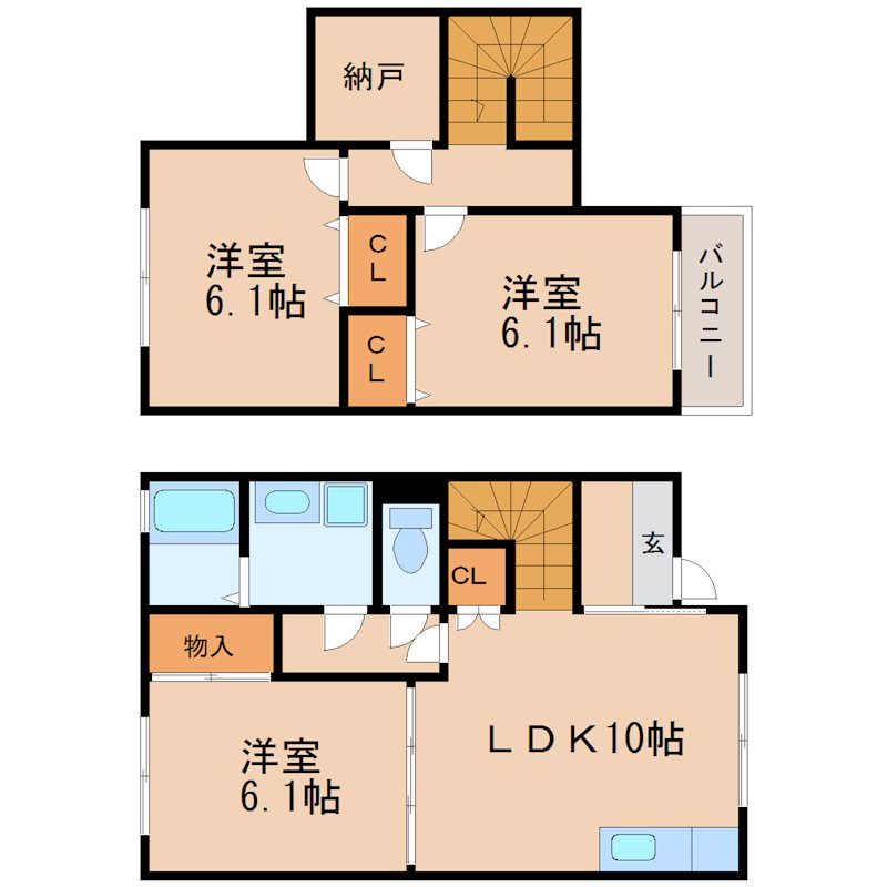 さくら160　 A-E号室 間取り