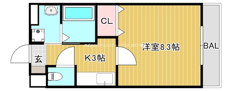 グレースランドⅡ 202号室 間取り