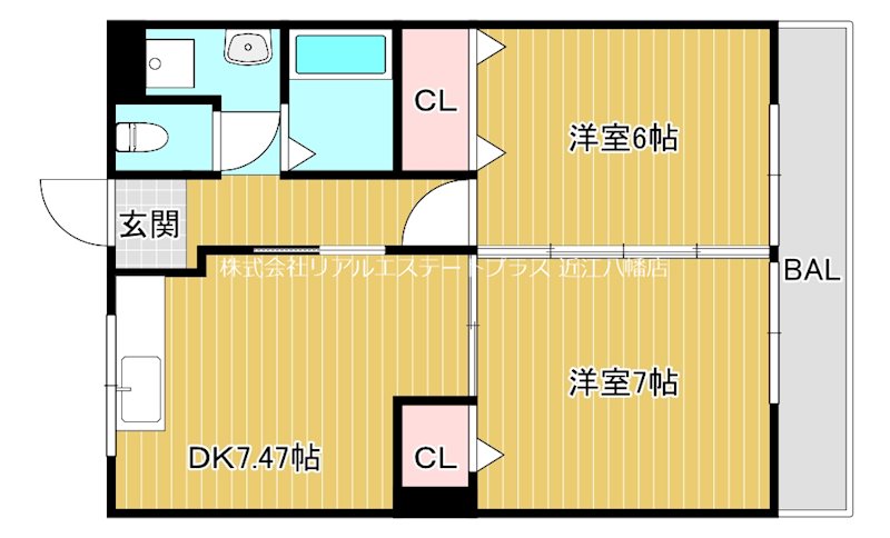 清水マンションNo.1 202号室 間取り