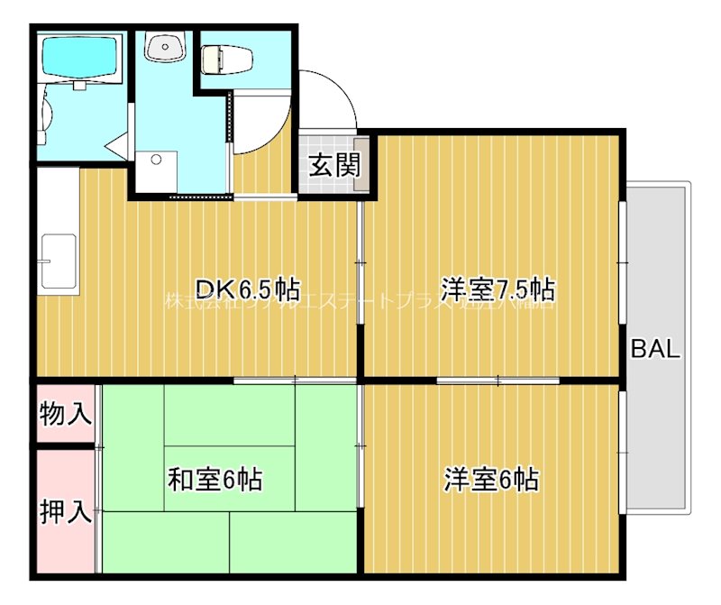 アムール A201号室 間取り