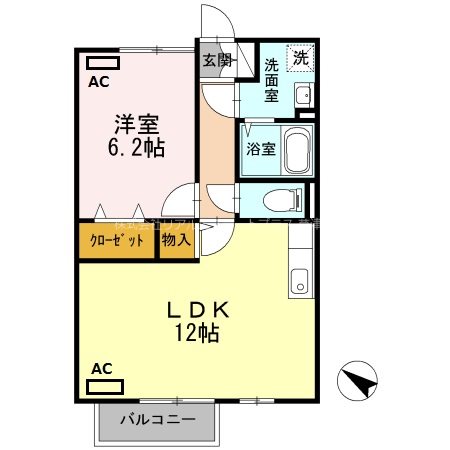 ディーフレア目川 間取り