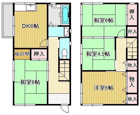 草津3丁目貸家 間取り