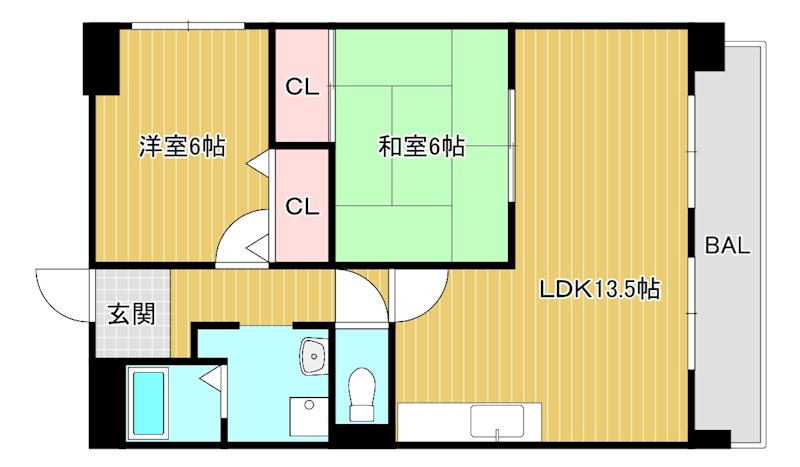 メゾンクレーネ弐番館 間取り