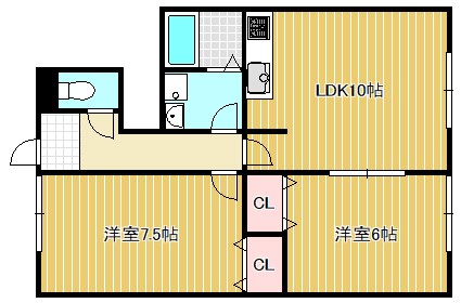 ワンパーパス 109号室 間取り