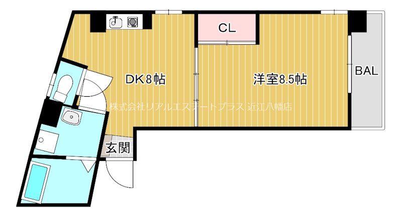 マンションクララ 3-A号室 間取り