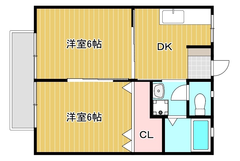 ハイツ田園 間取り図