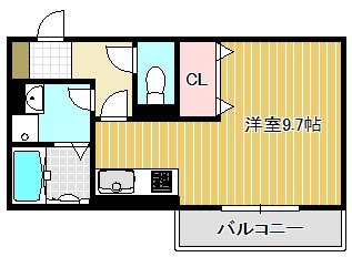 Reposer Akane 101号室 間取り