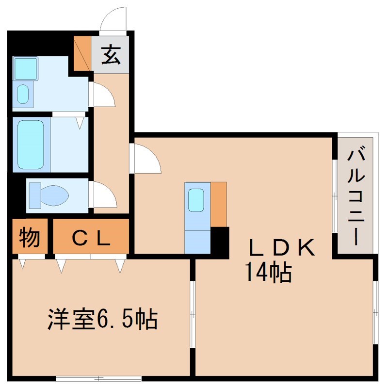 ハートフルM aim 205号室 間取り