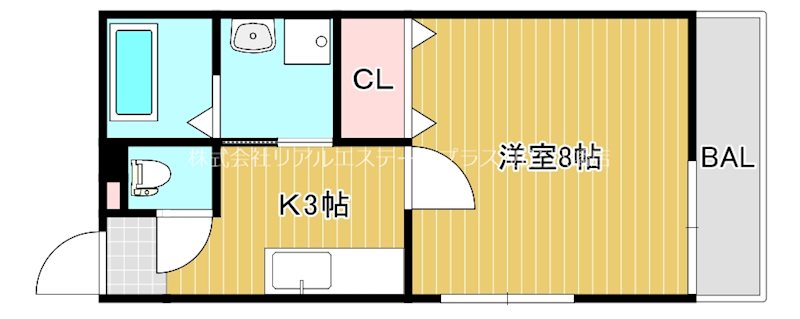 ハイツ川久 203号室 間取り
